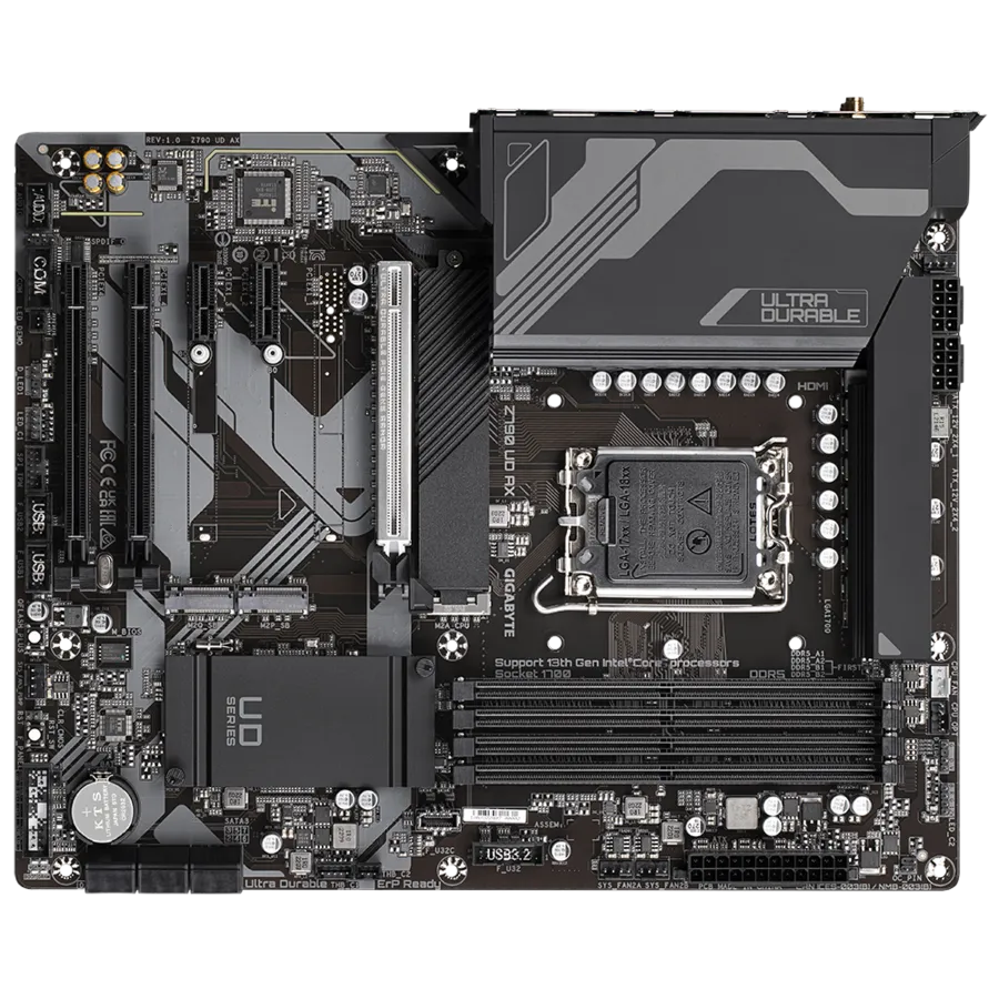 Gigabyte Z790 UD AX WIFI DDR5 Motherboard For Intel  12th | 13th | 14th Gen view 2